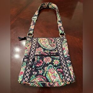 Vera Bradley Petal Paisley Hipster Crossbody Bag EUC